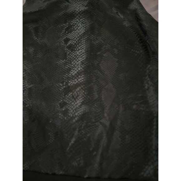 Fashion Nova Black Snake Print Sleeveless Bodysuit L Polyester Spandex - Picture 2 of 6